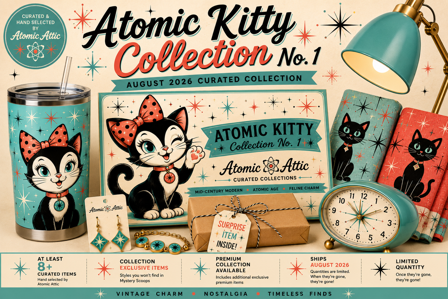 August 2026 Curated Collection-The Atomic Kitty Collection-The Standard Box